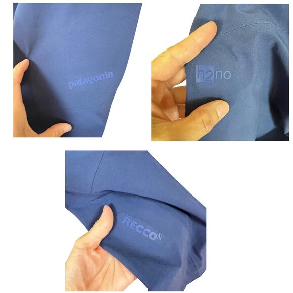 Patagonia H2NО Mens Ski Pants Suspender Blue Sz S Recco Detector 83156 - Picture 5 of 15